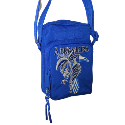 Bolsa Farm Da Gema Encanto Tropical Azul 