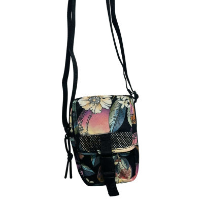 Bolsa Farm Fervo Romance Em Flor Preta