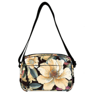 Bolsa Farm Ziriguidum Romance Em Flor Preta