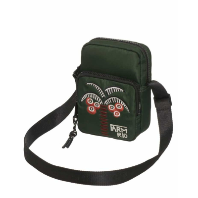 Bolsa Farm Da Gema Gráfico Tropi Verde 