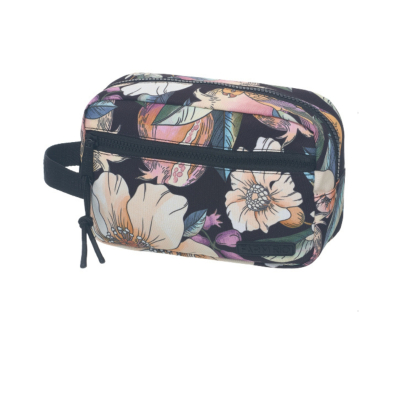 Necessaire Farm Amô Romance Em Flor Preto