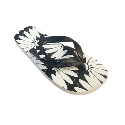Sandalia Salto Rasteiro - Preto